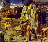 Gentile Bellini Paintings - St. Francis in Ecstasy by Giovanni Bellini